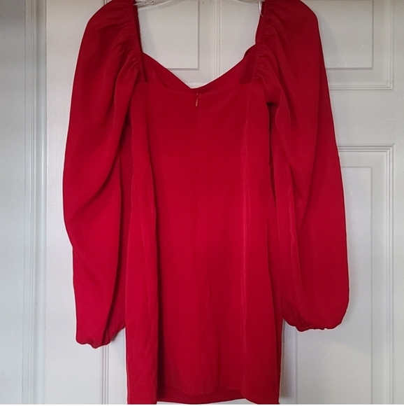 Princess Polly Lillie Long Sleeve Red Mini Dress - Picture 6 of 7